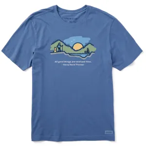 Men's All Good Things are Wild & Free Short Sleeve Tee Life is Good