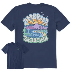 Men's America the Beautiful Short Sleeve Tee Life is Good