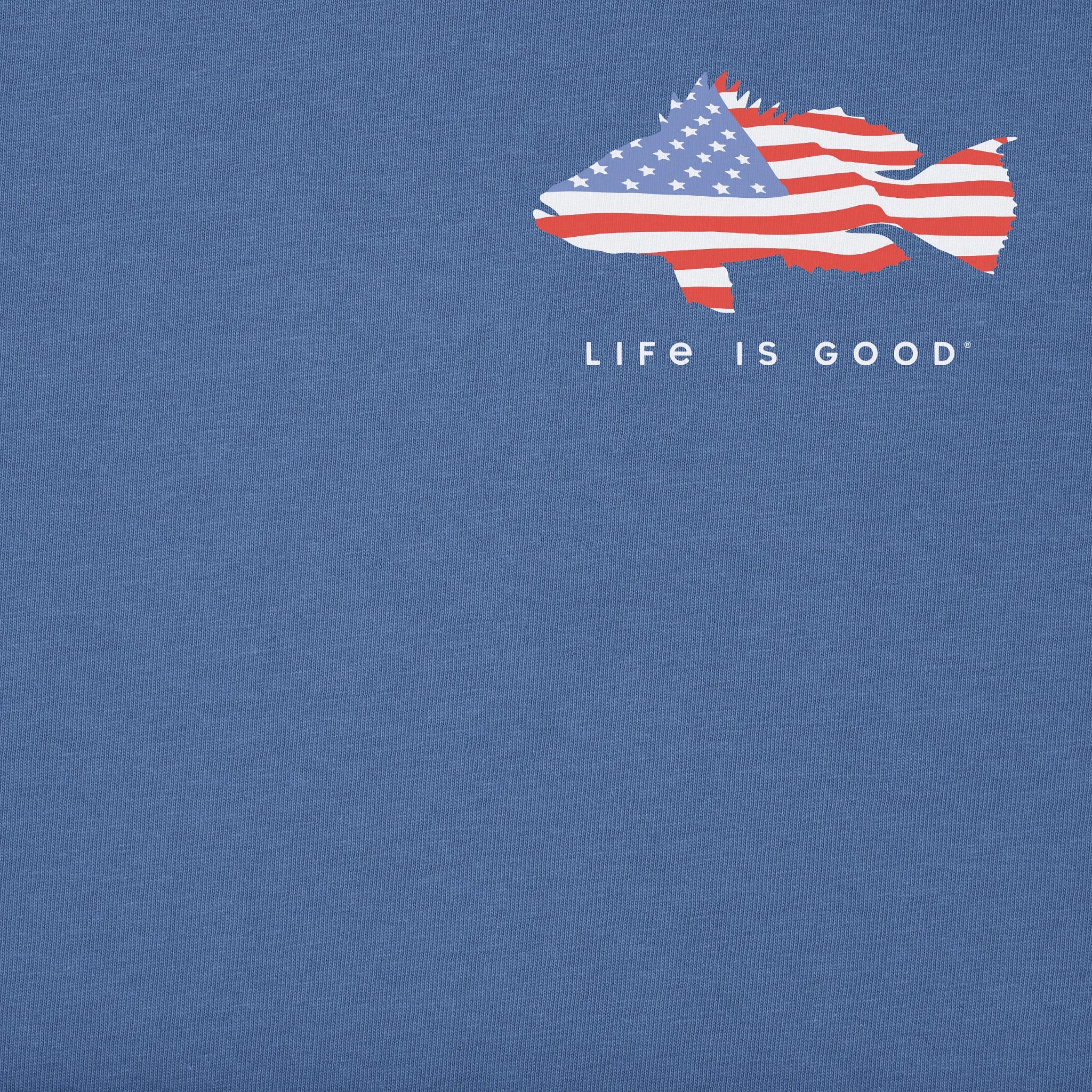 Men's Americana Fish Short Sleeve Crusher-LITE Tee Life is Good