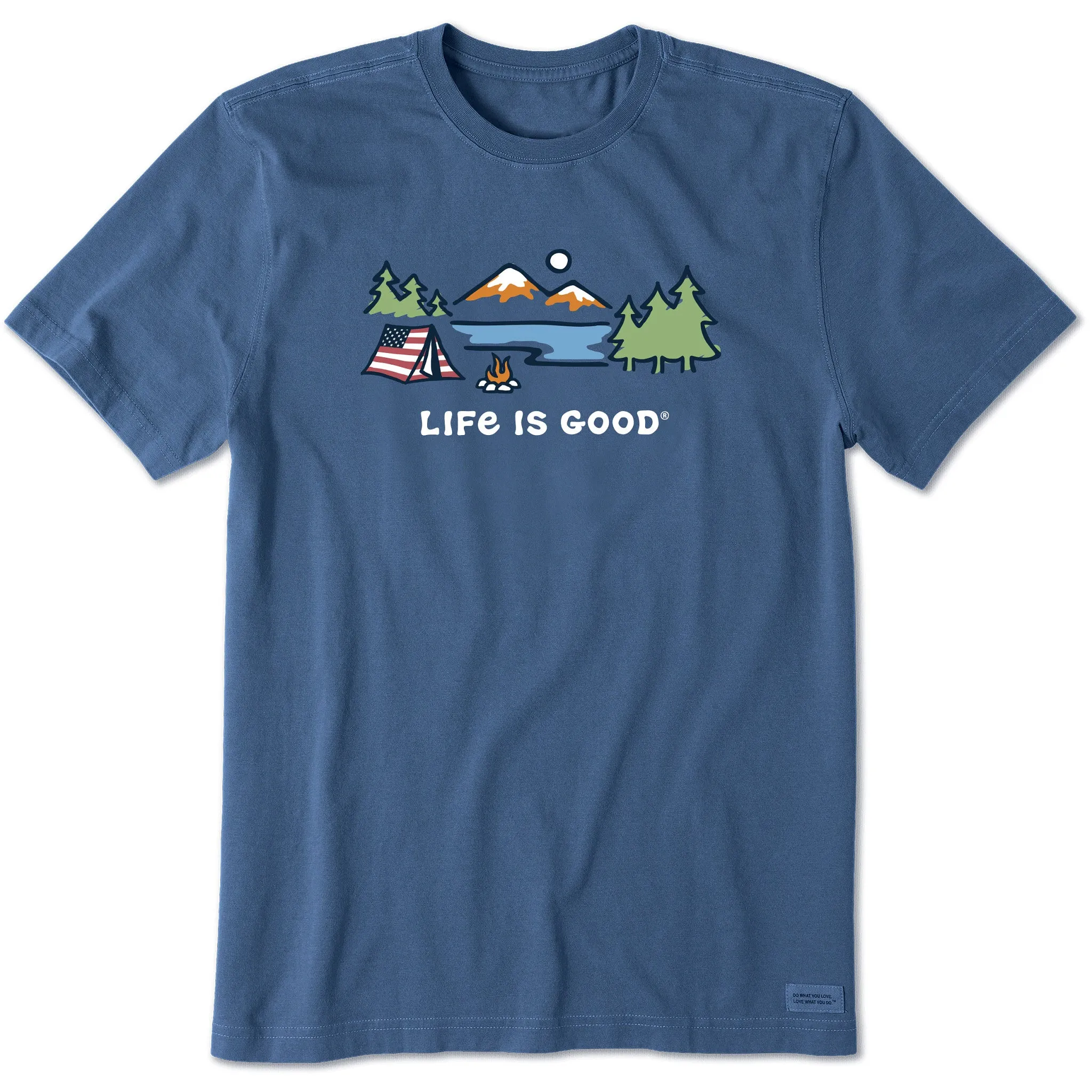 Men's Americana Tent Short Sleeve Tee Life is Good