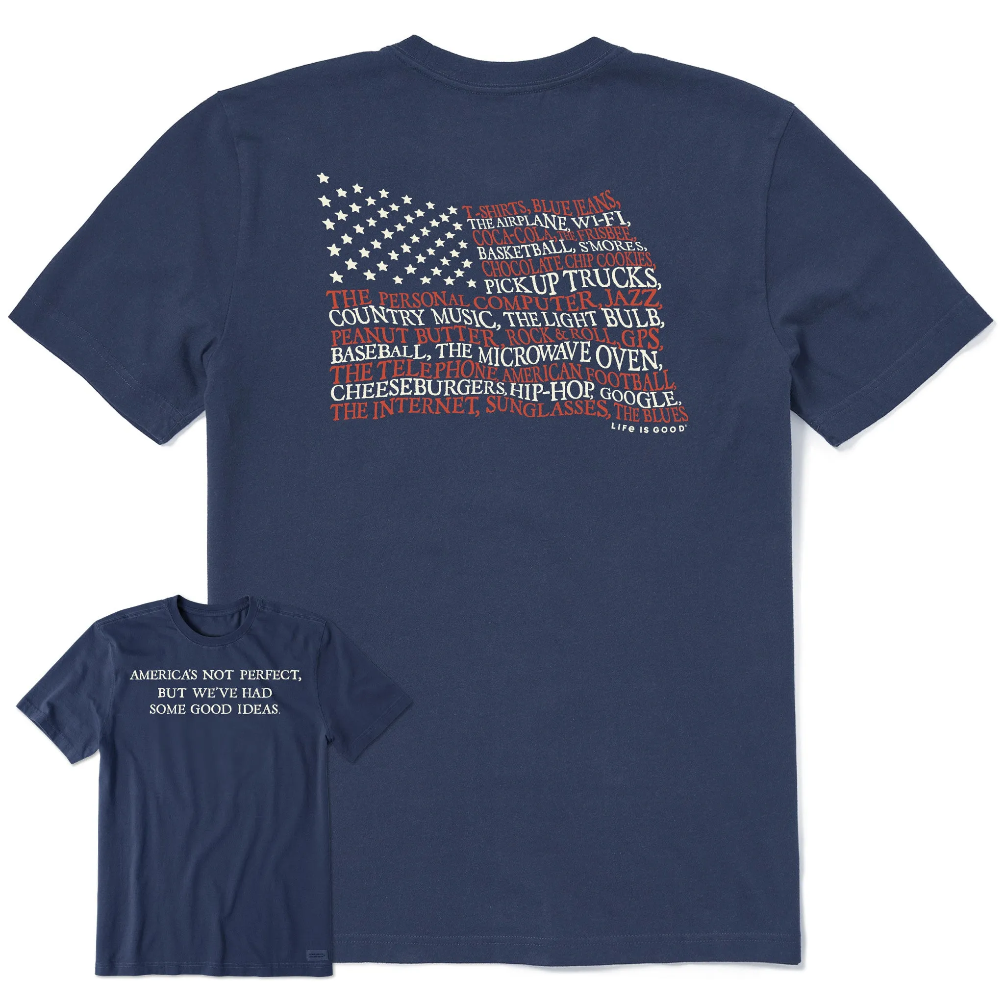Men's America's Had Some Good Ideas Short Sleeve Tee Life is Good