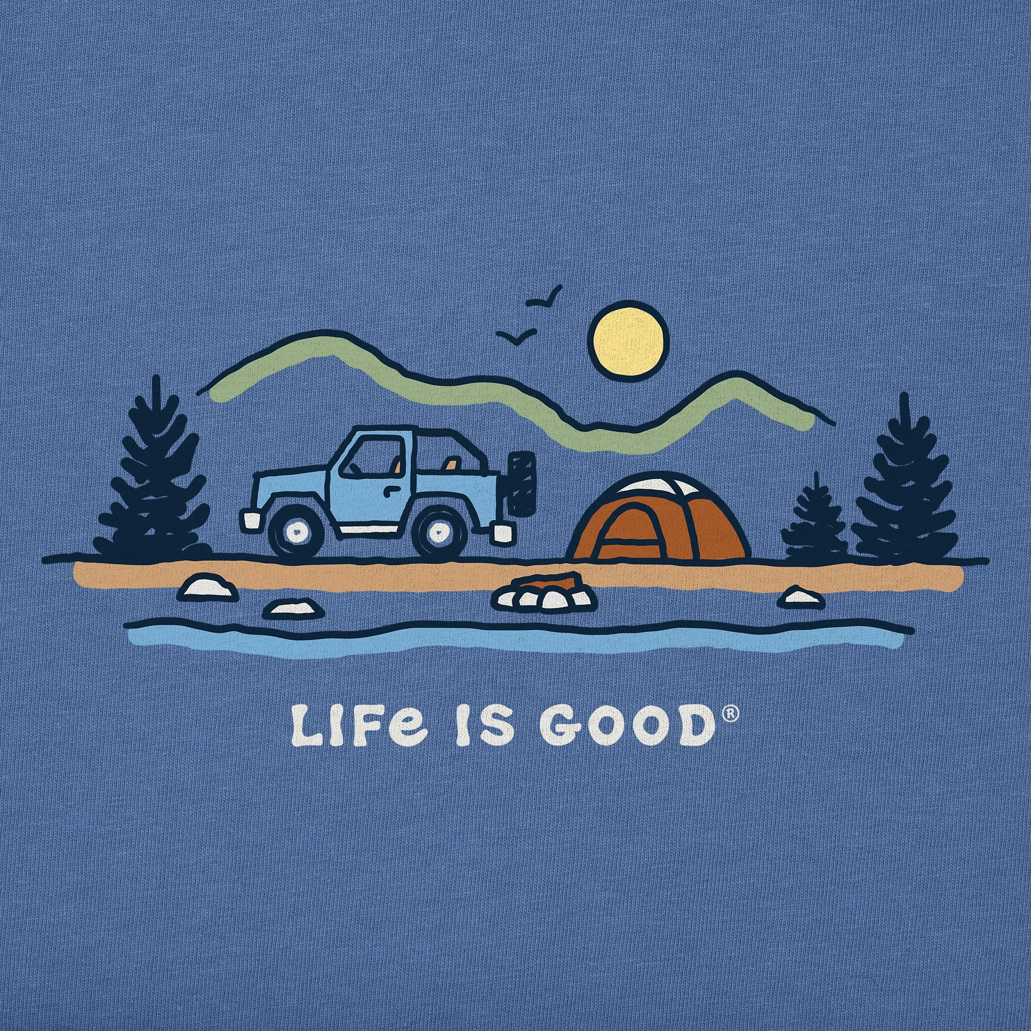 Men's ATV Camp Vista Short Sleeve Tee Life is Good