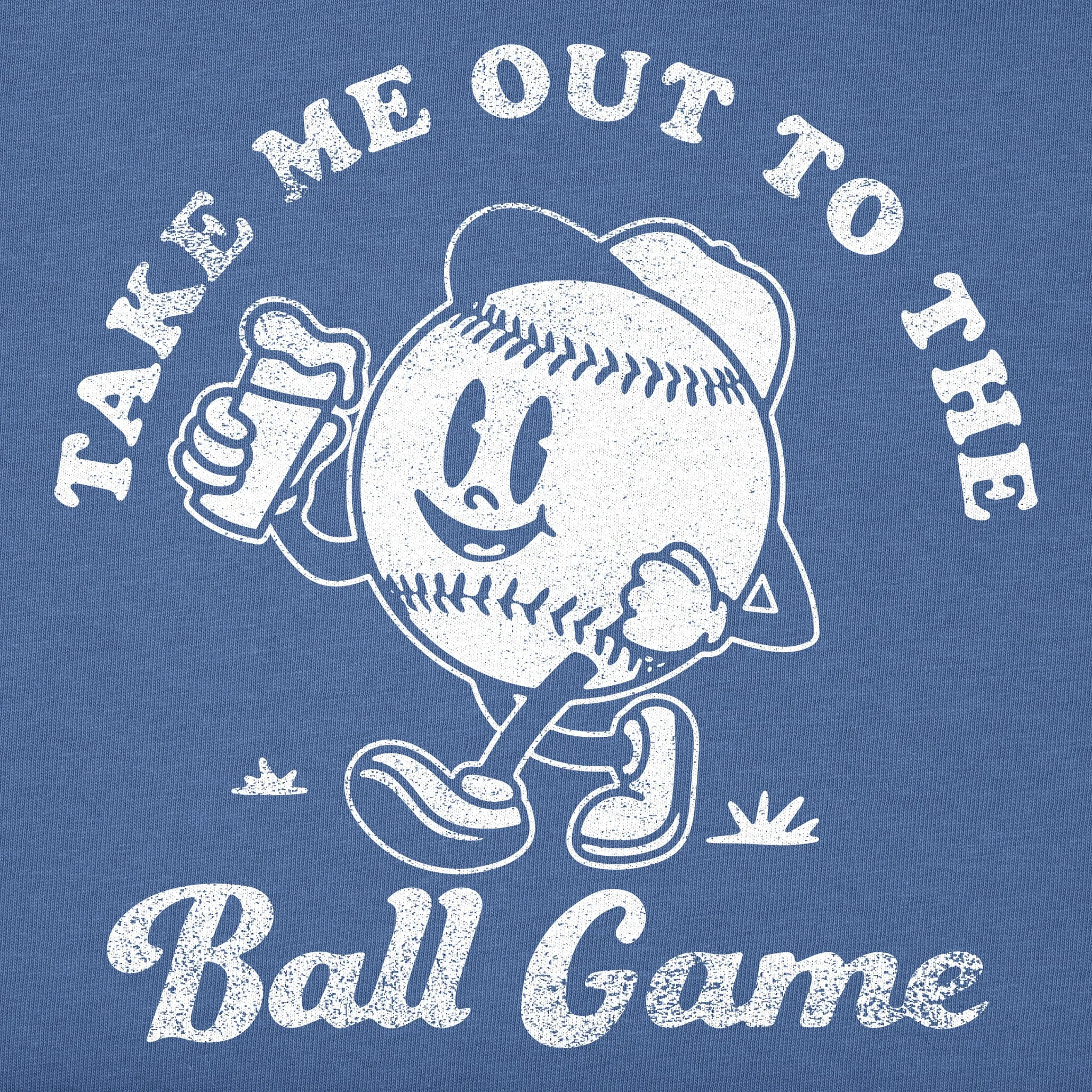 Men's Ball Game w Beer Short Sleeve Crusher Tee Life is Good
