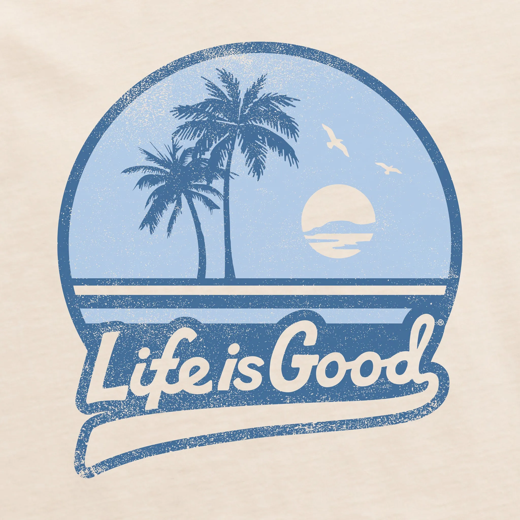 Men's Ballyard Beach Short Sleeve Crusher Tee Life is Good
