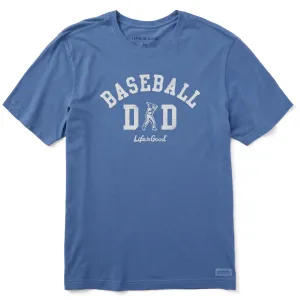 Men's Baseball Dad Player Short Sleeve Crusher Tee Life is Good