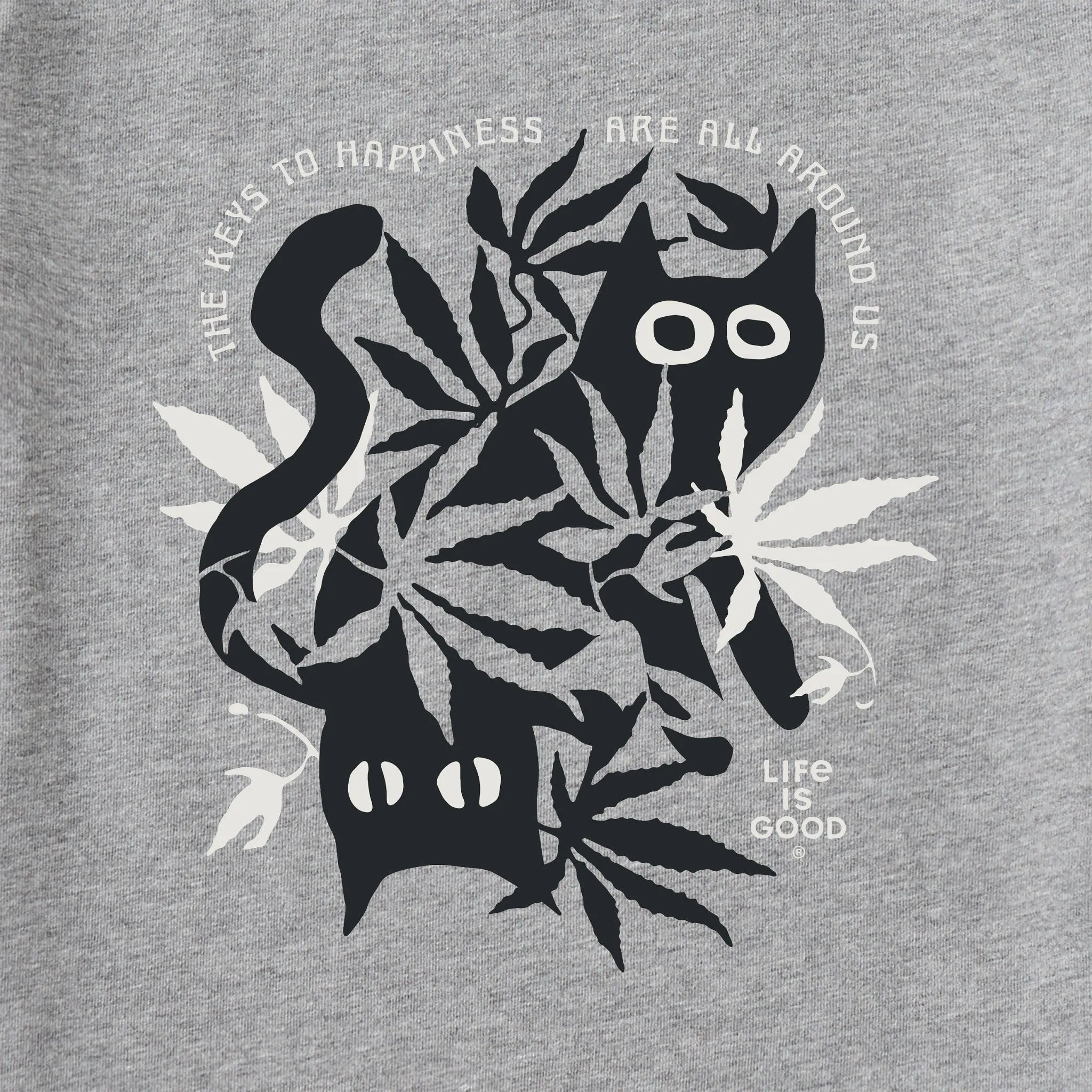 Men's Bert's Cat Medley Short Sleeve Crusher Tee Life is Good