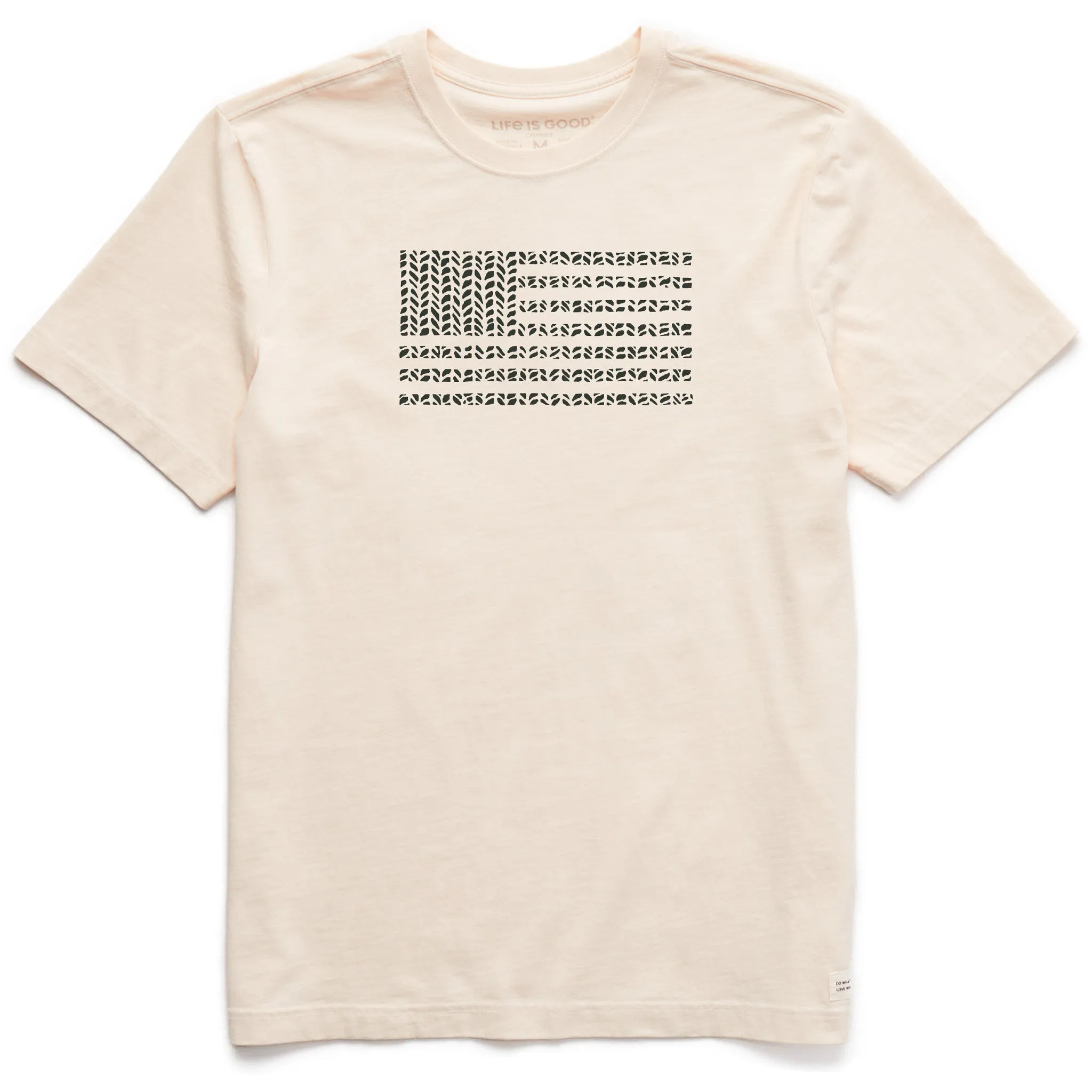 Men's Bert's Herringbone Flag Short Sleeve Crusher Tee Life is Good