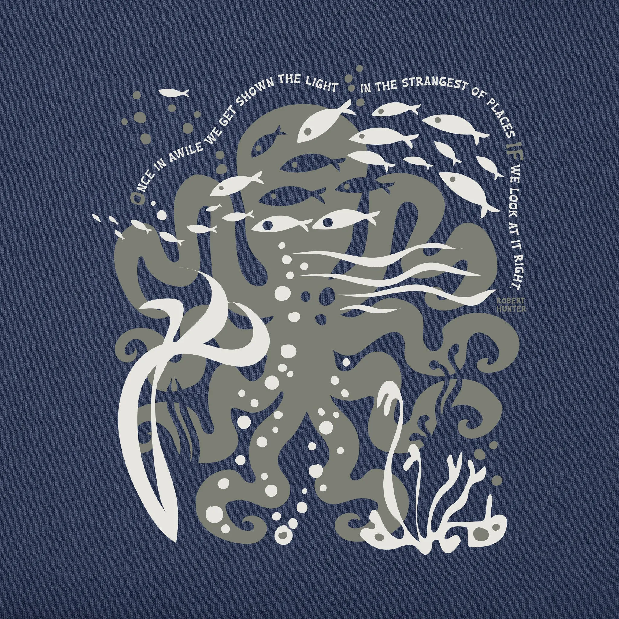 Men's Bert's Octopus Medley Short Sleeve Crusher Tee Life is Good