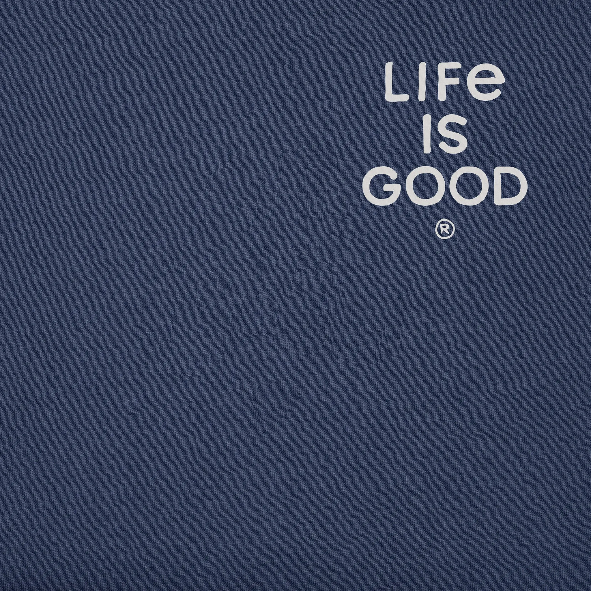 Men's Bert's Rottie with Guitar Short Sleeve Crusher Tee Life is Good