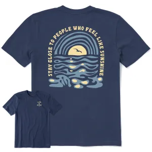 Men's Bert's Waterscape Medley Short Sleeve Crusher Tee Life is Good