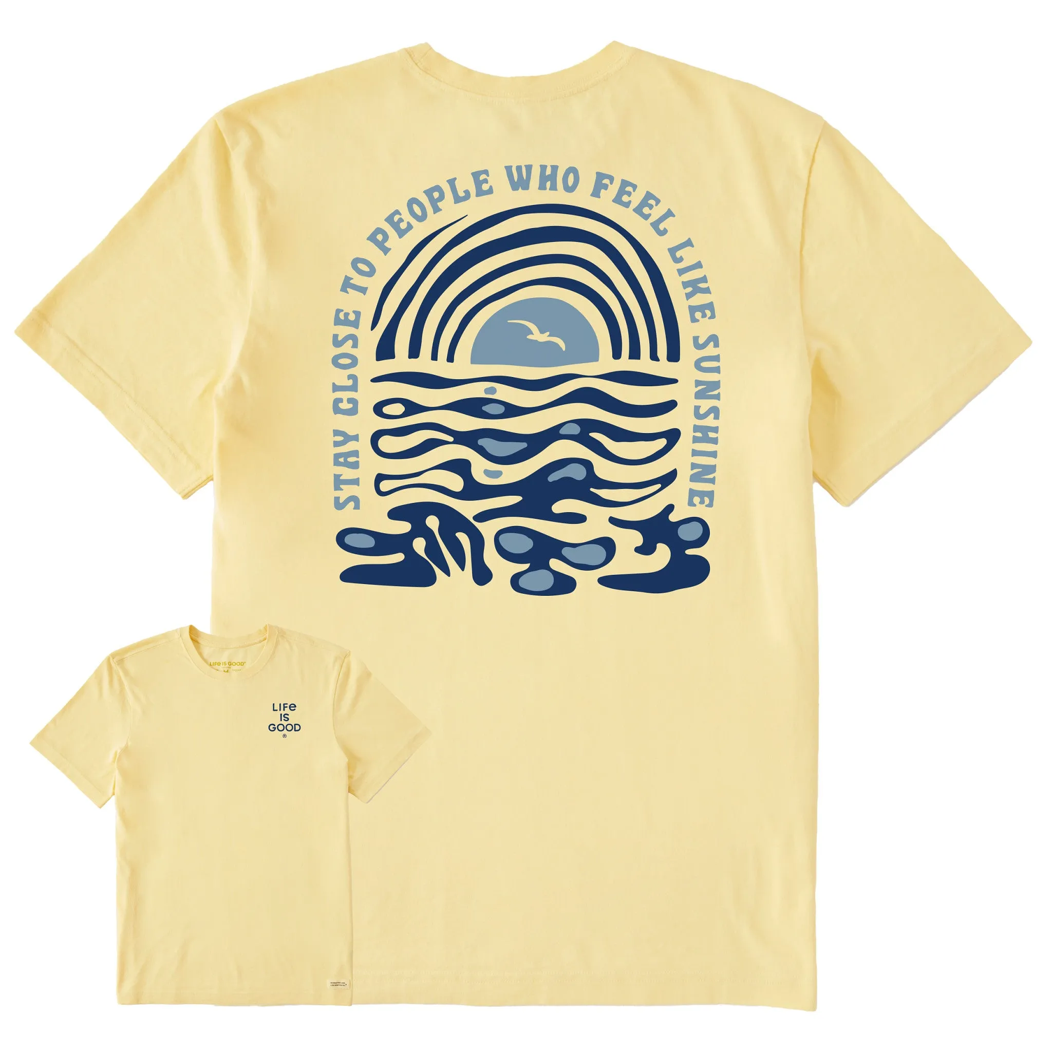 Men's Bert's Waterscape Medley Short Sleeve Crusher Tee Life is Good