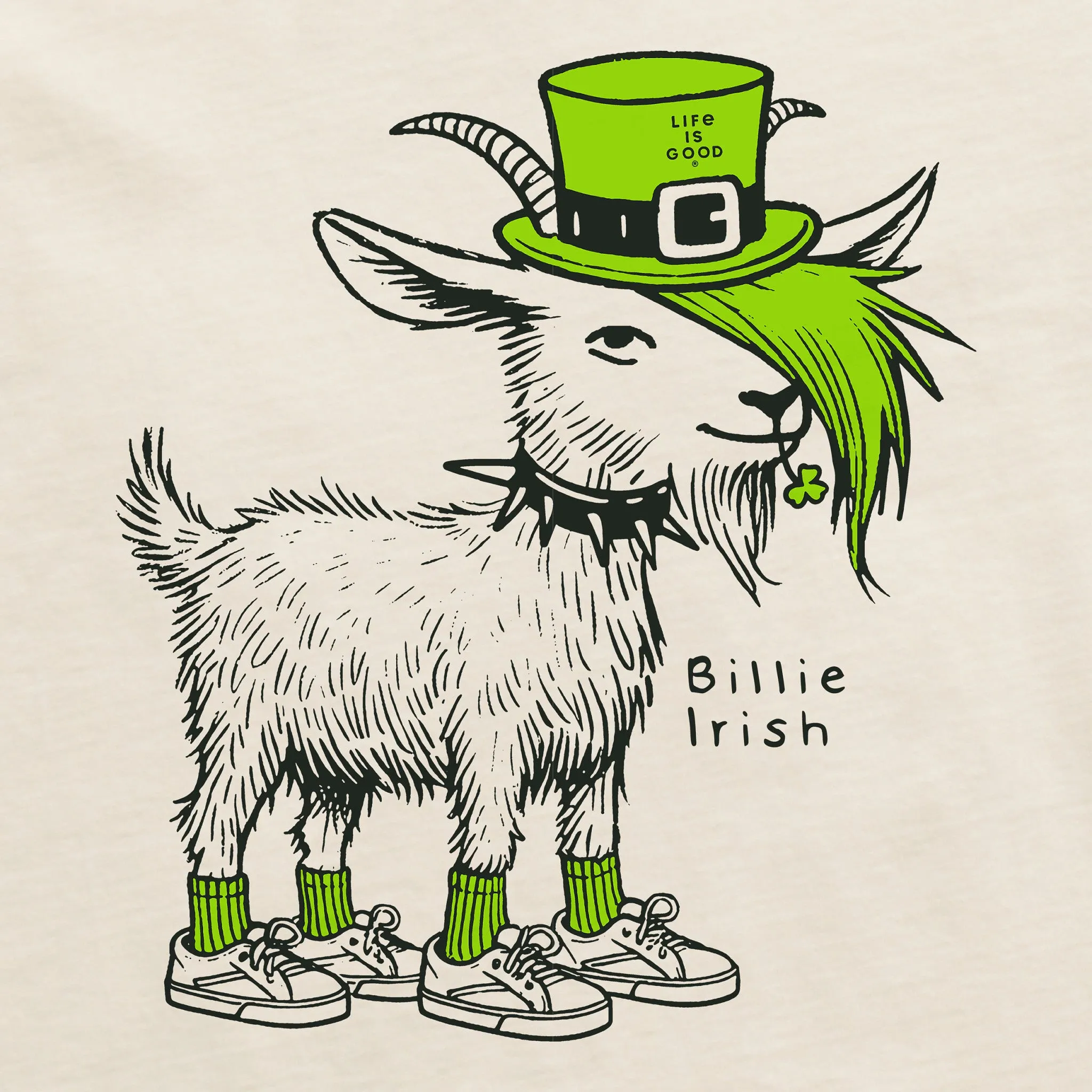 Men's Billie Irish Short Sleeve Crusher Tee Life is Good