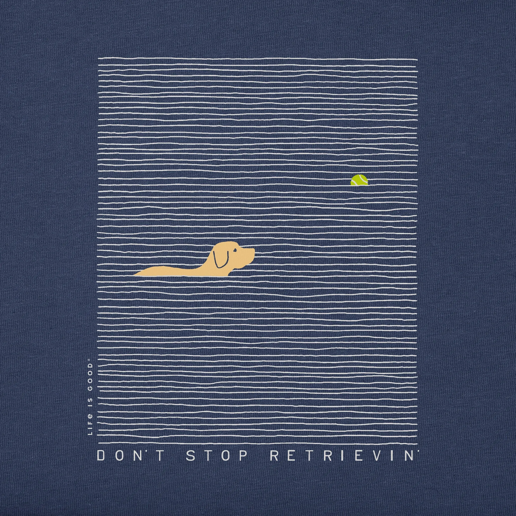 Men's Black Lab Retrievin' Short Sleeve Tee Life is Good