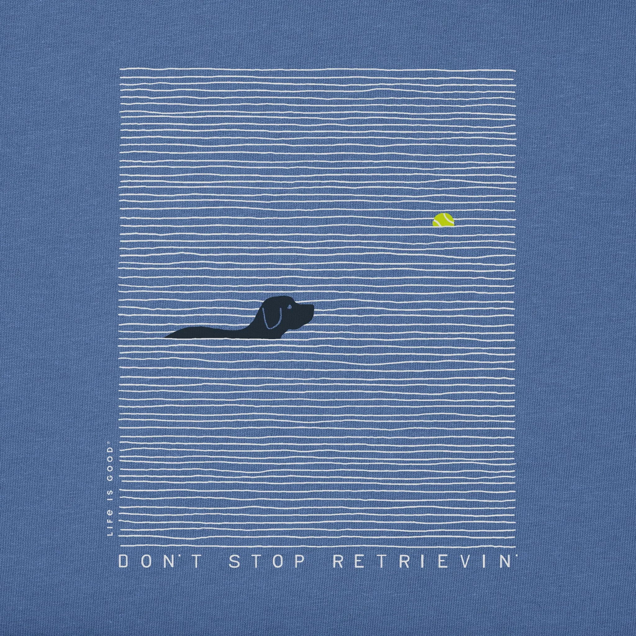 Men's Black Lab Retrievin' Short Sleeve Tee Life is Good