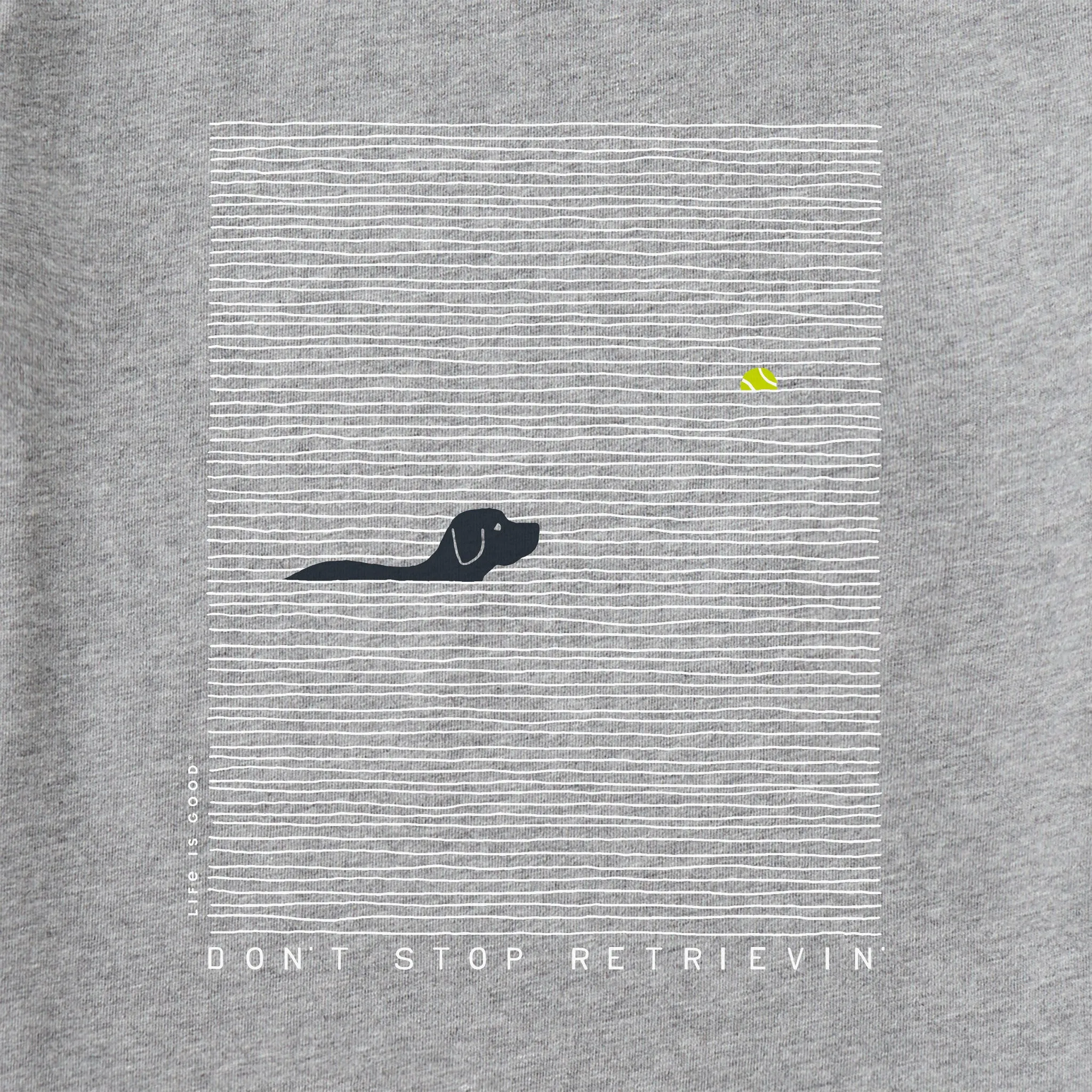 Men's Black Lab Retrievin' Short Sleeve Tee Life is Good