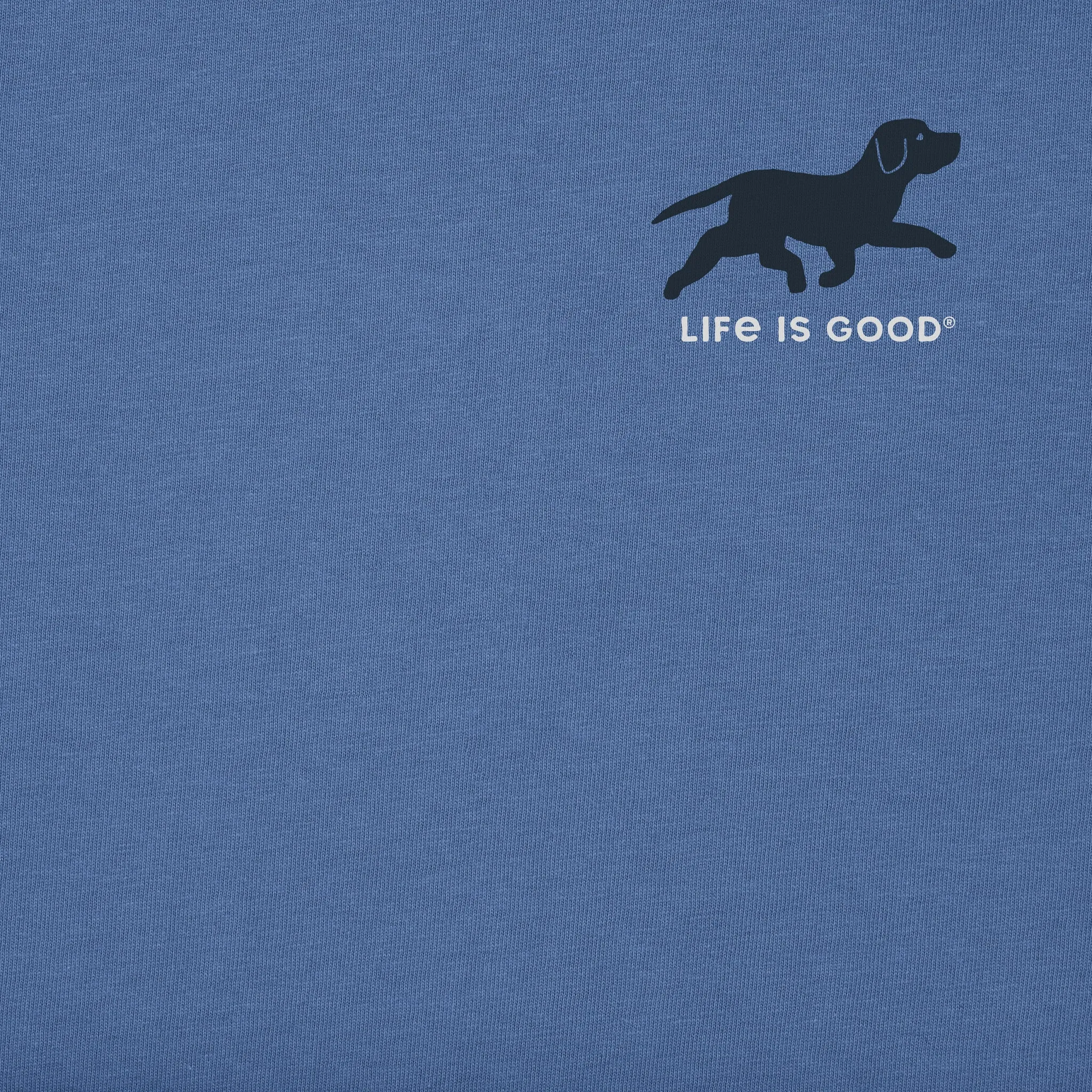 Men's Black Lab Retrievin' Short Sleeve Tee Life is Good