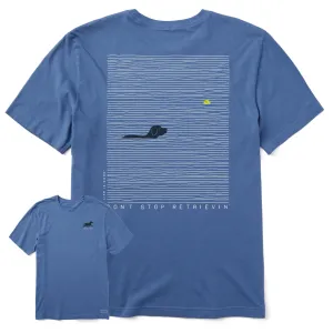 Men's Black Lab Retrievin' Short Sleeve Tee Life is Good