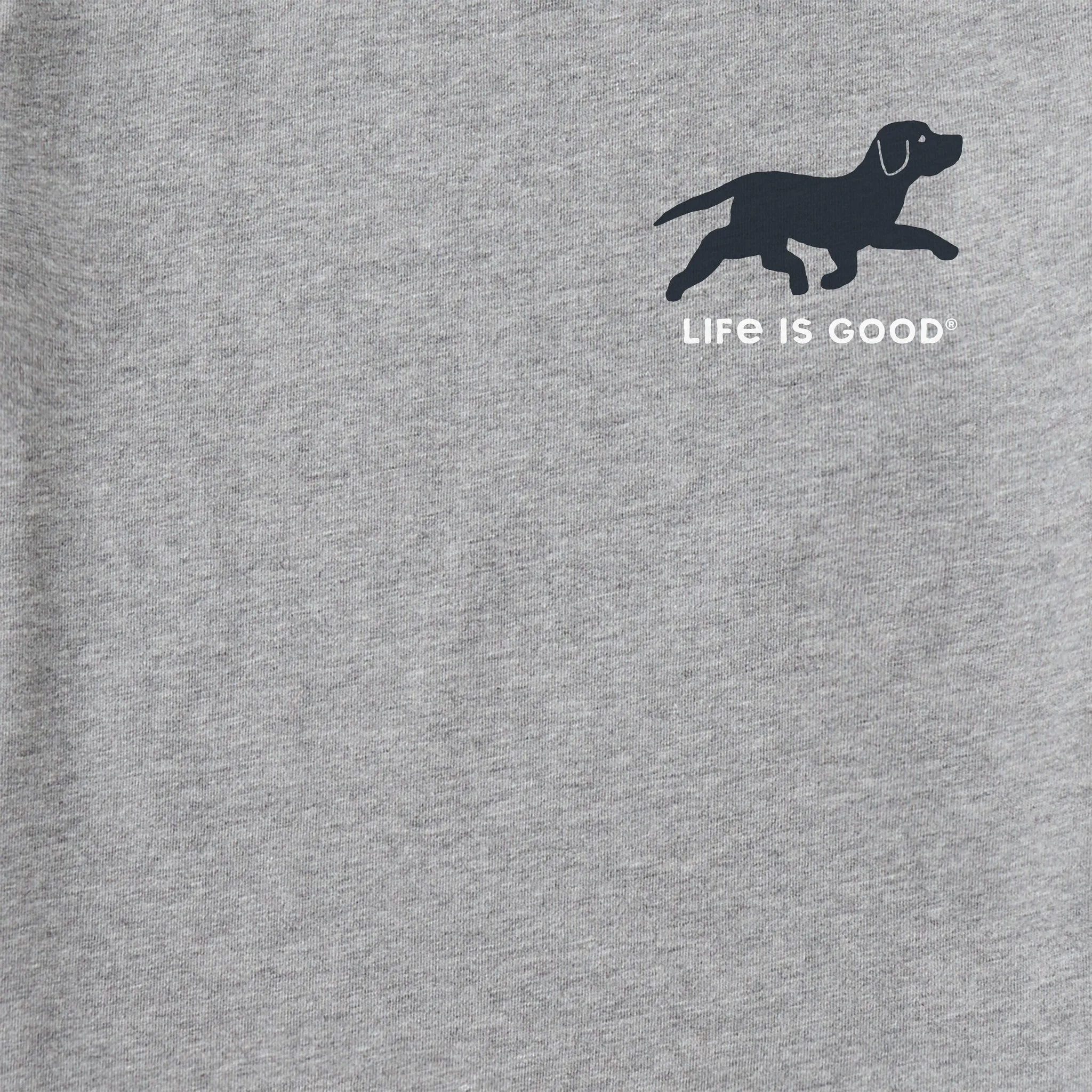 Men's Black Lab Retrievin' Short Sleeve Tee Life is Good