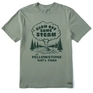 Men's Blow Off Some Steam Yellowstone Short Sleeve Tee Life is Good