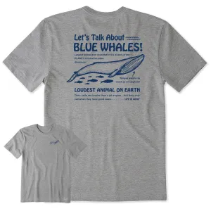 Men's Blue Whales Short Sleeve Tee Life is Good