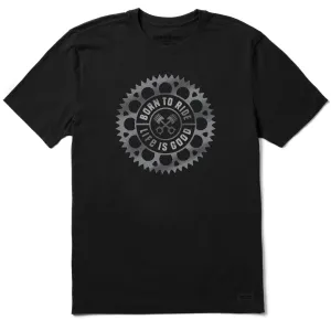 Men's Born to Ride Sprocket Short Sleeve Tee Life is Good