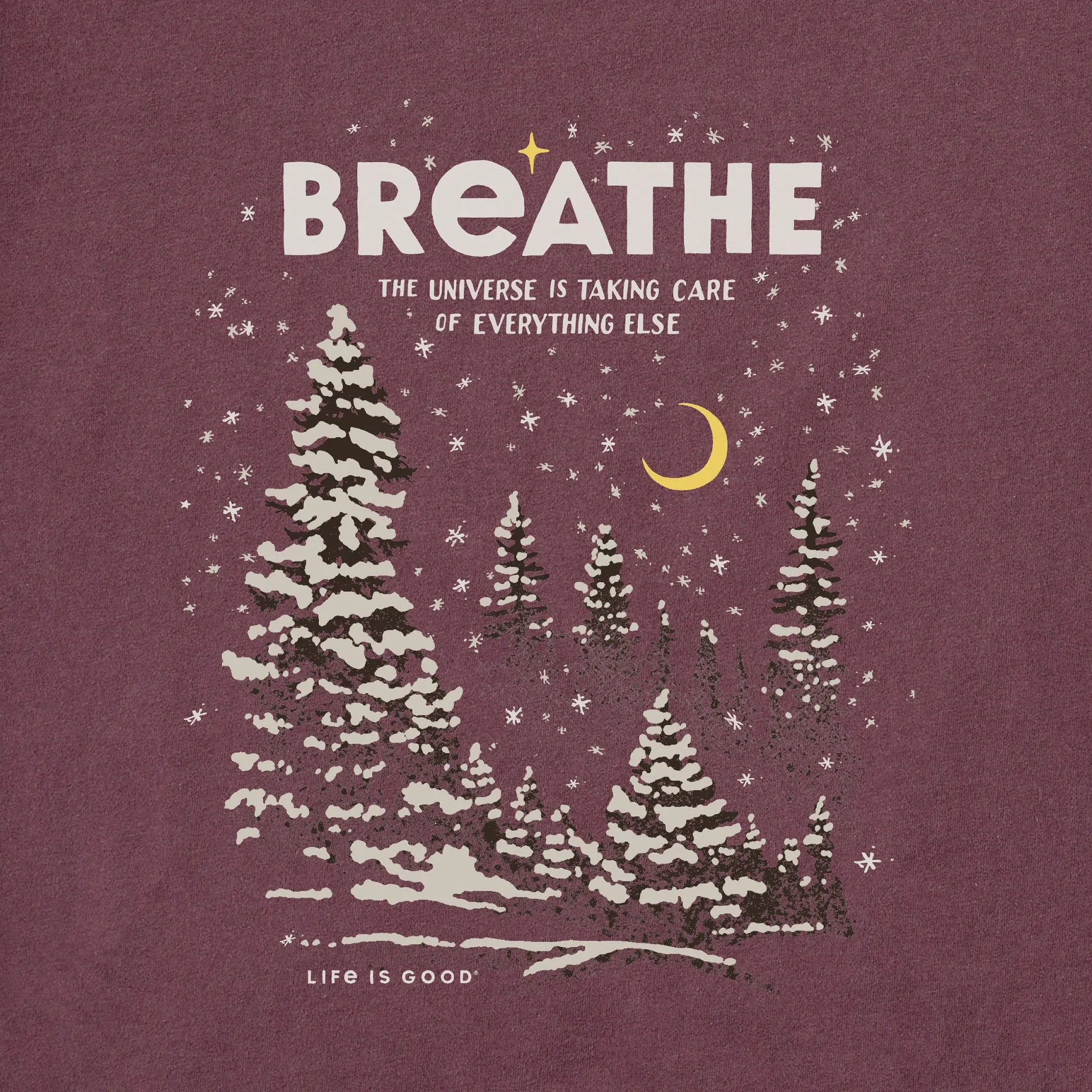 Men's Breathe Universe Winter Long Sleeve Crusher Tee Life is Good