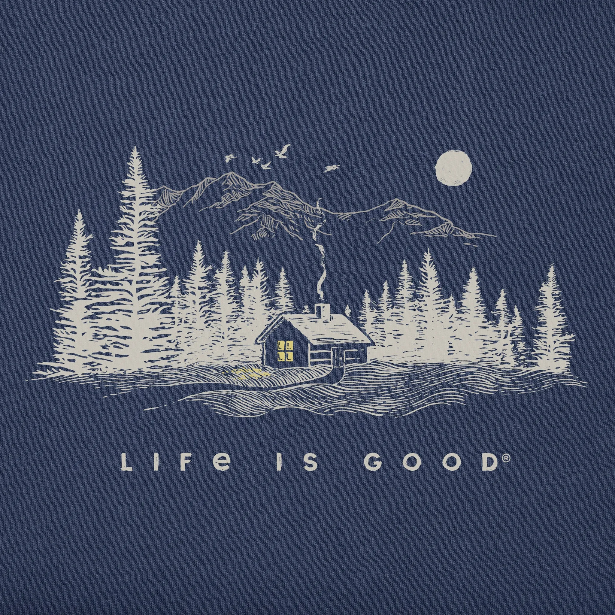 Men's Cabin Escape Long Sleeve Crusher Tee Life is Good