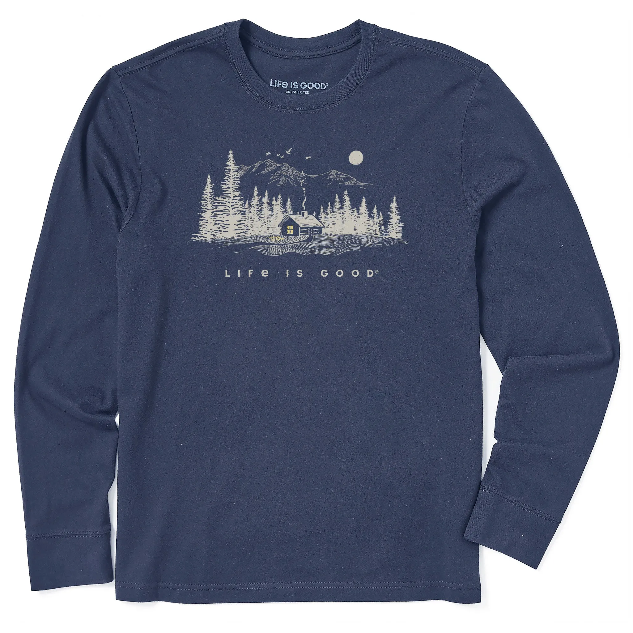 Men's Cabin Escape Long Sleeve Crusher Tee Life is Good