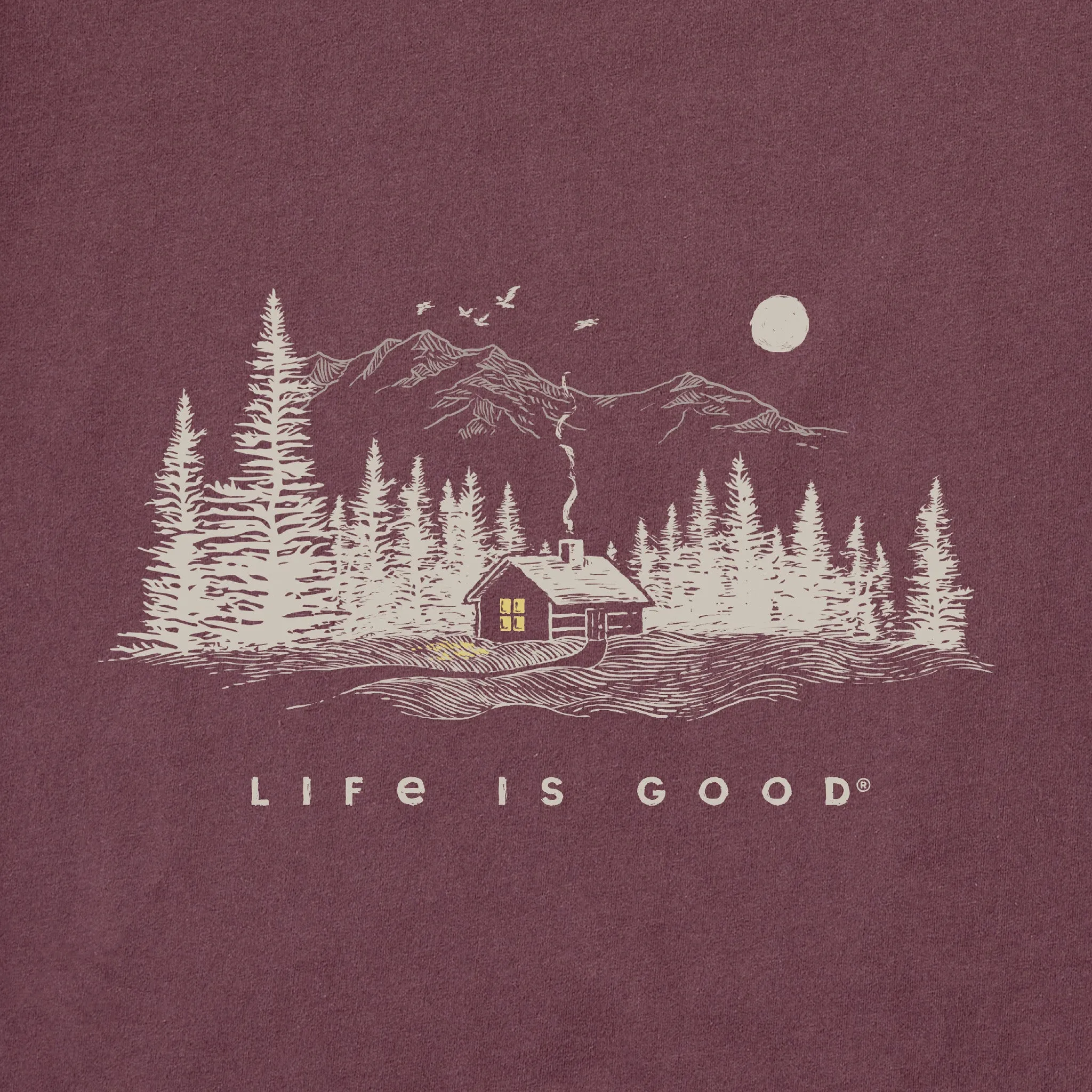 Men's Cabin Escape Long Sleeve Crusher Tee Life is Good