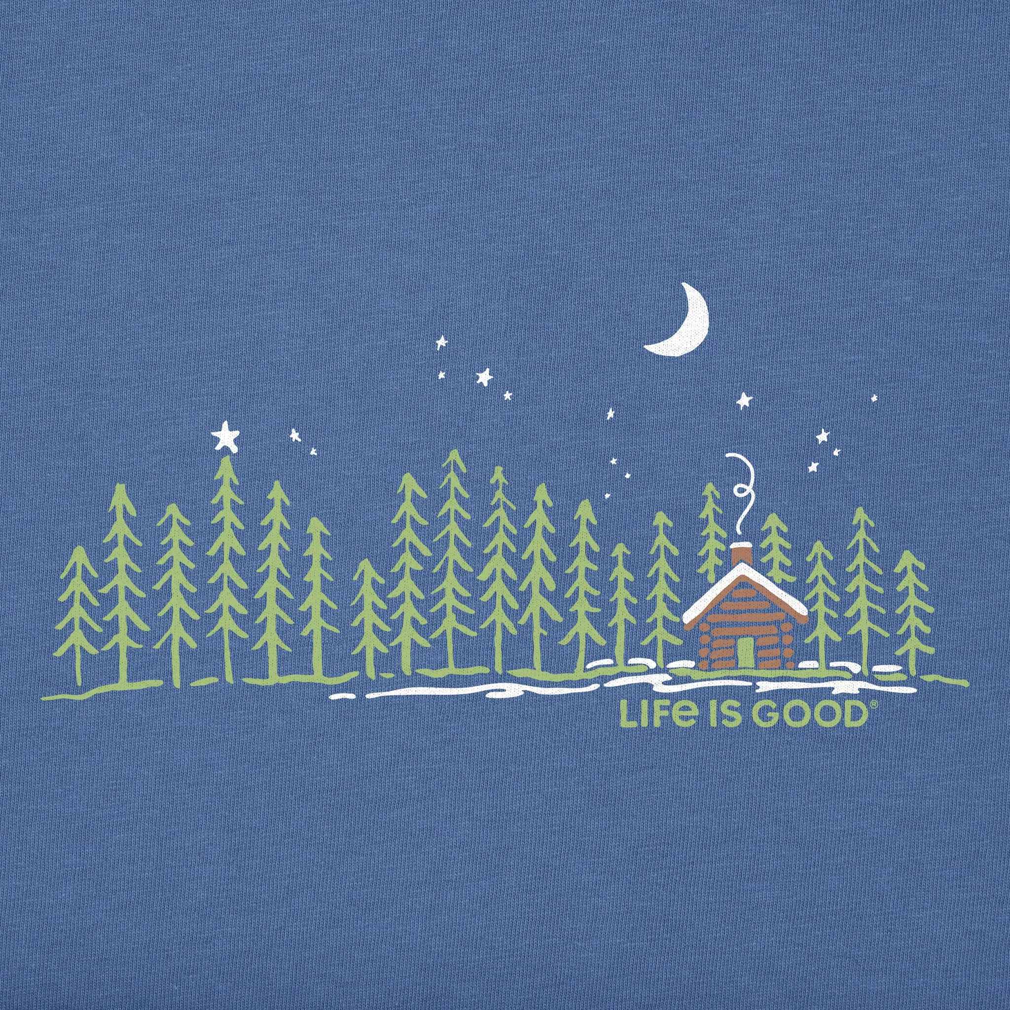 Men's Cabin Landscape Long Sleeve Crusher Tee Life is Good