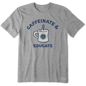 Men's Caffeinate and Educate Short Sleeve Tee Life is Good