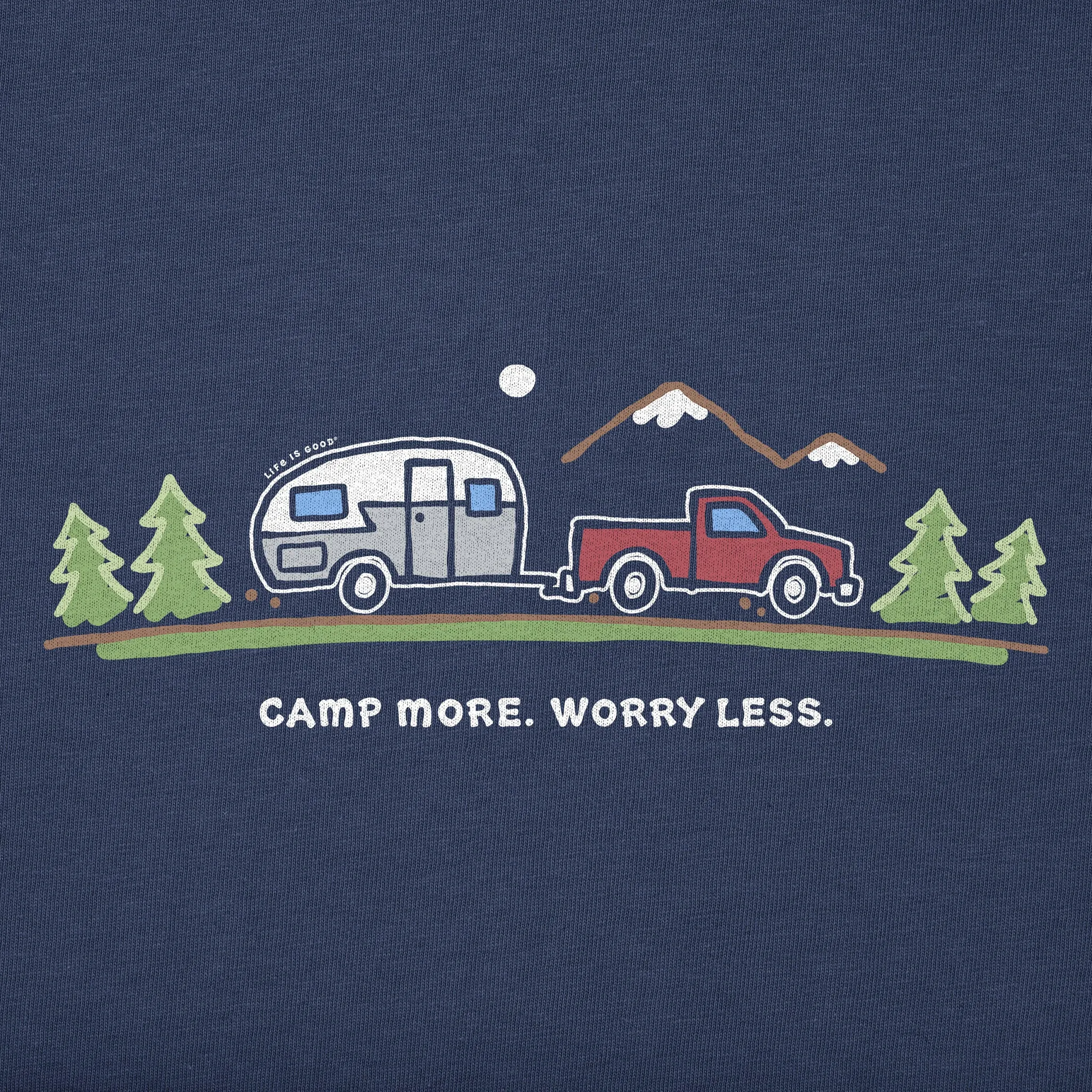 Men's Camp More on the Road Short Sleeve Tee Life is Good