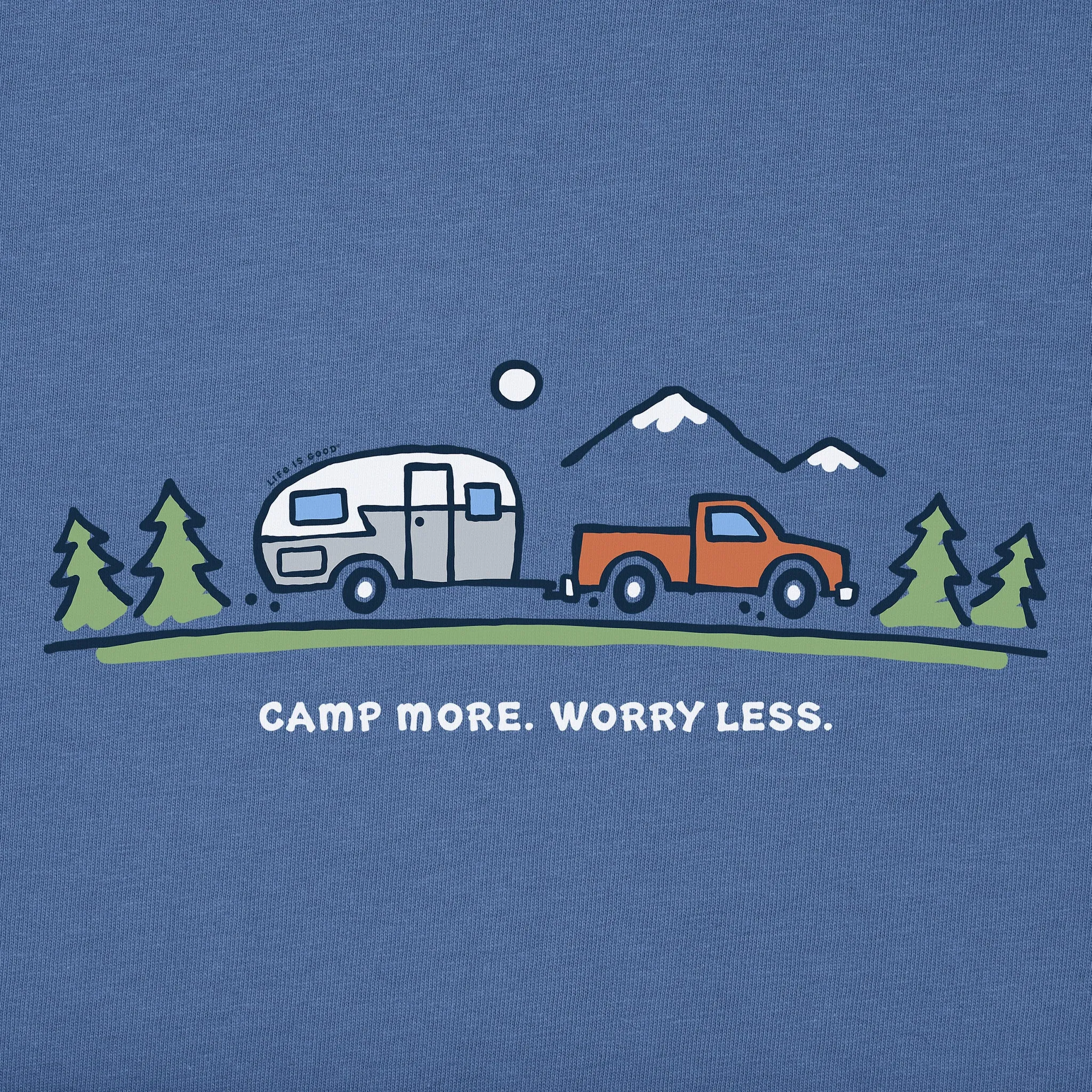 Men's Camp More on the Road Short Sleeve Tee Life is Good