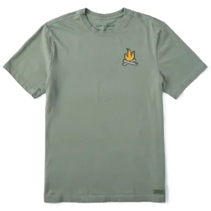 Men's Campfire Short Sleeve Crusher Tee Life is Good