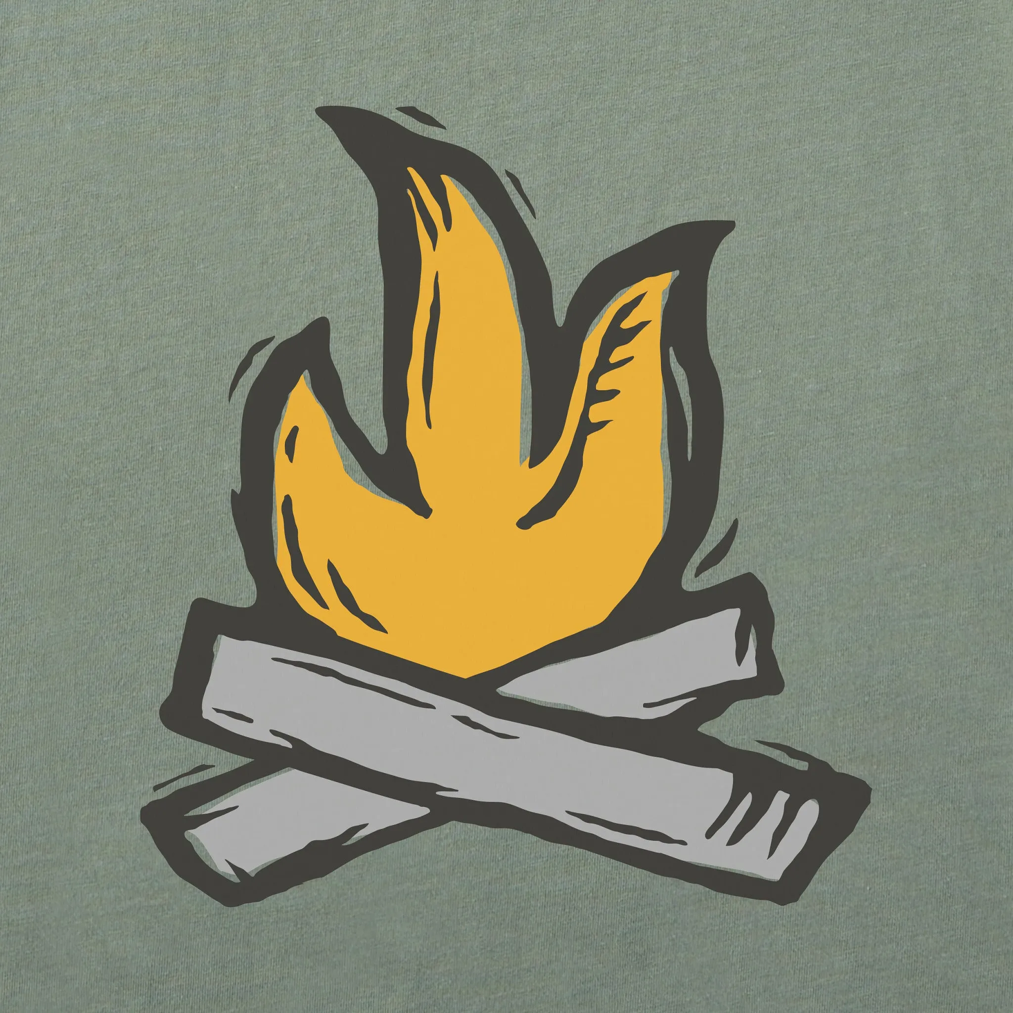 Men's Campfire Short Sleeve Crusher Tee Life is Good