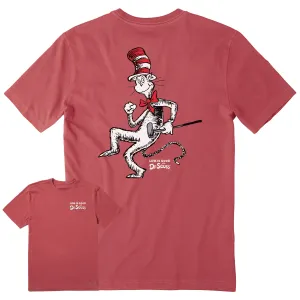 Men's Cat in the Hat Golf Short Sleeve Crusher Tee Life is Good