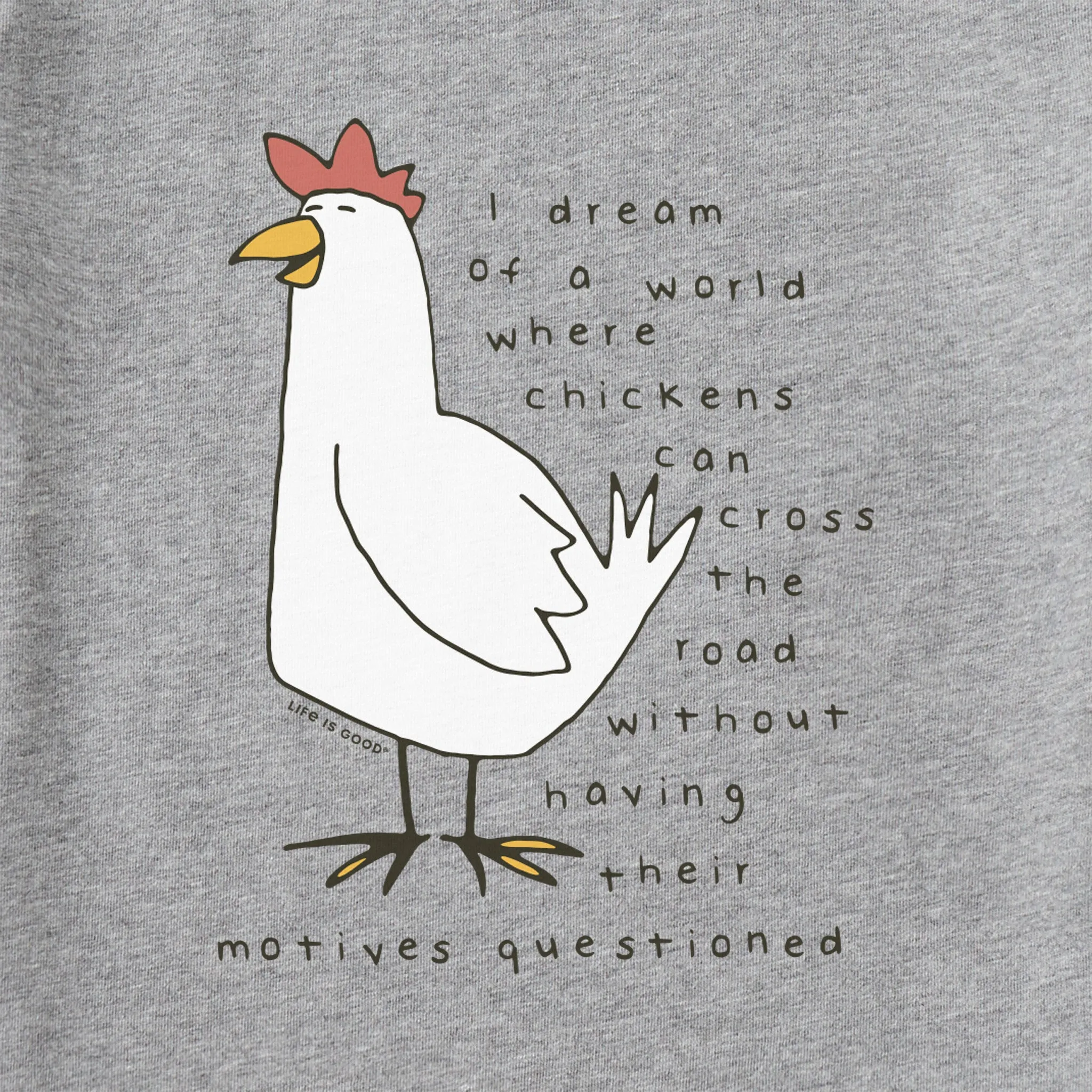Men's Chicken Motives Short Sleeve Tee Life is Good