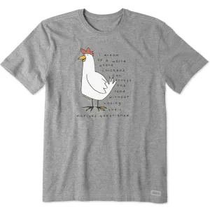 Men's Chicken Motives Short Sleeve Tee Life is Good