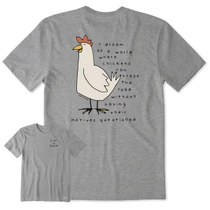 Men's Chicken Motives Short Sleeve Tee Life is Good