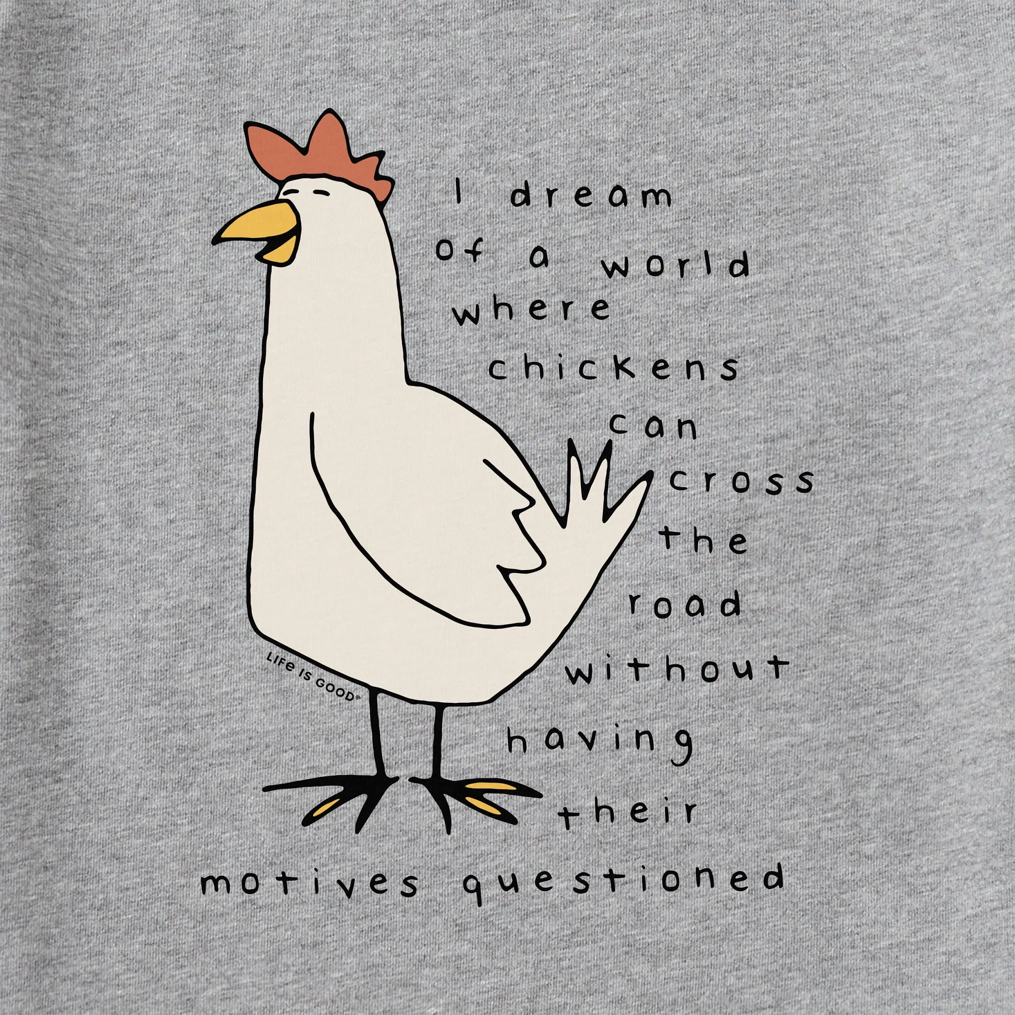 Men's Chicken Motives Short Sleeve Tee Life is Good