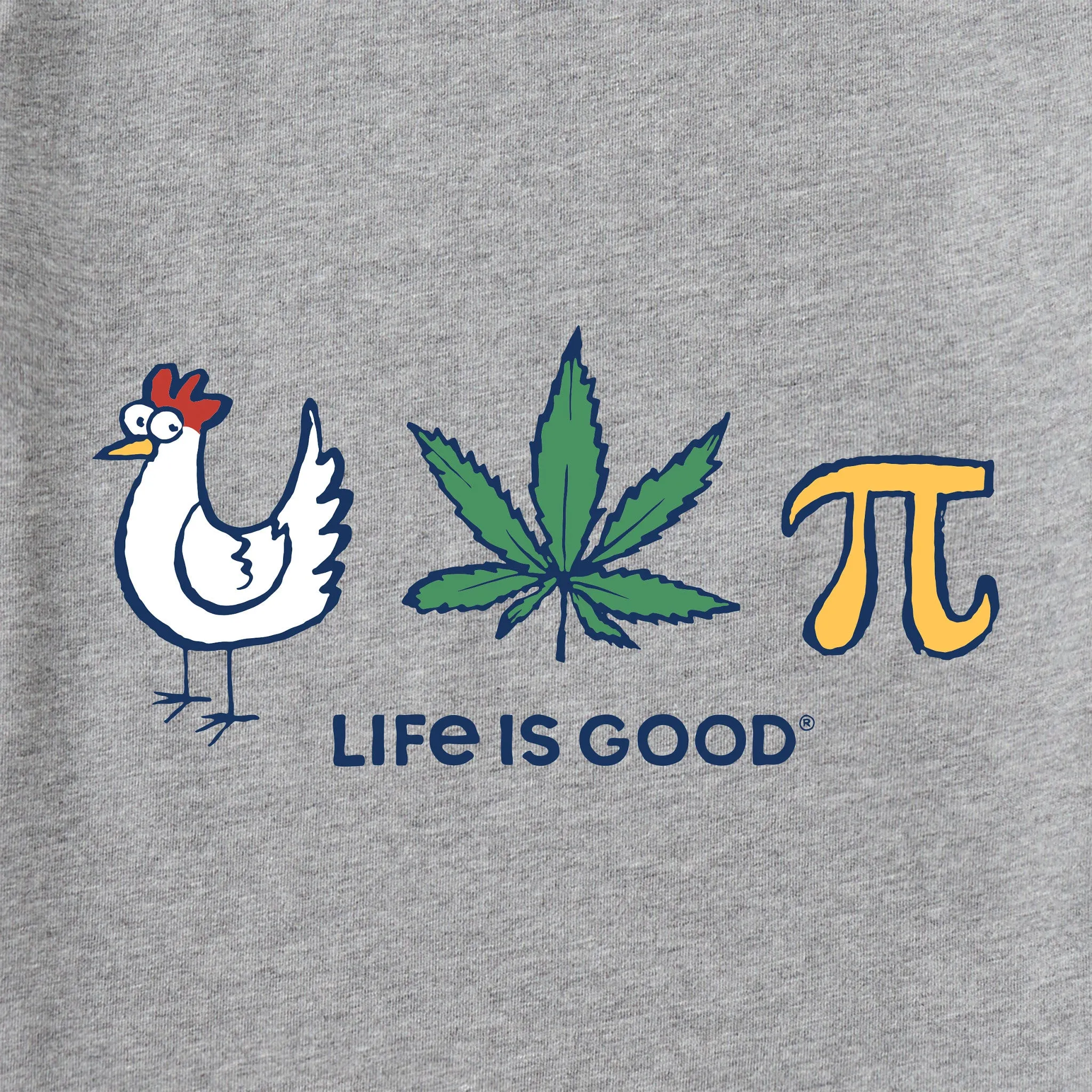 Men's Chicken Pot Pi Icons Short Sleeve Tee Life is Good