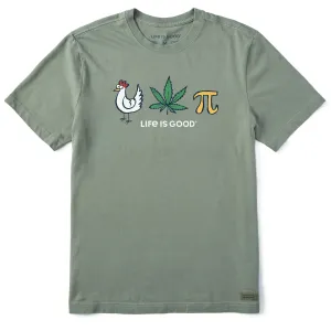 Men's Chicken Pot Pi Icons Short Sleeve Tee Life is Good