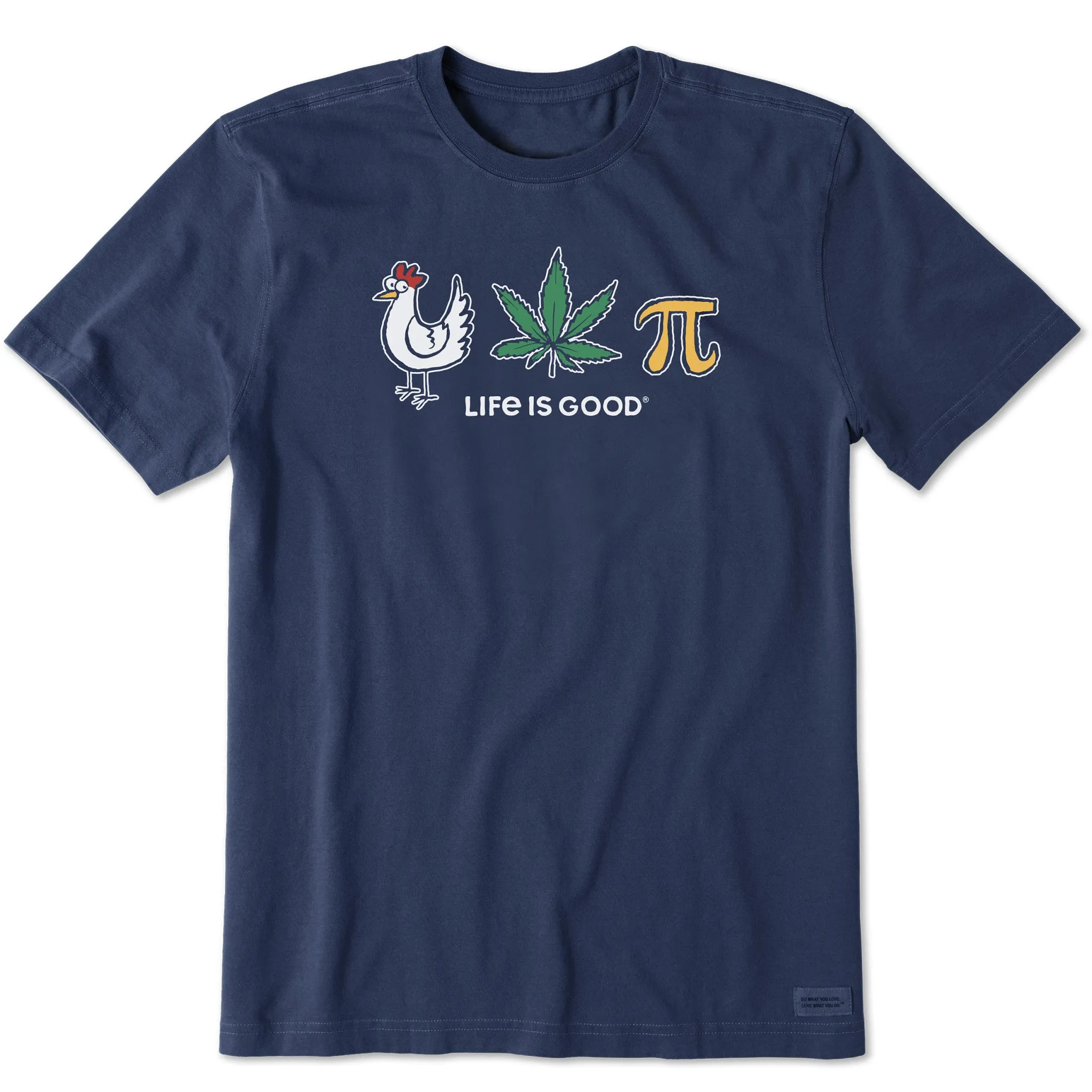 Men's Chicken Pot Pi Icons Short Sleeve Tee Life is Good