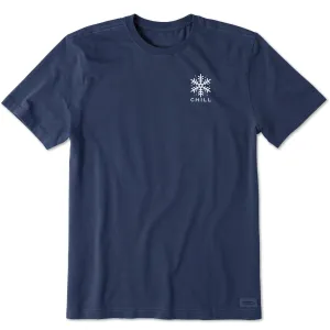 Men's Chill Snowflake Short Sleeve Crusher Tee Life is Good