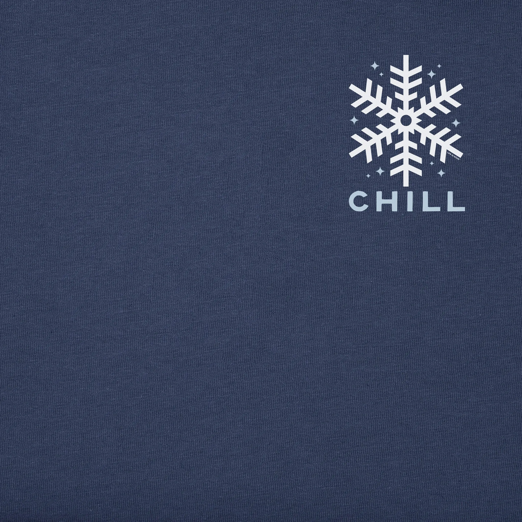 Men's Chill Snowflake Short Sleeve Crusher Tee Life is Good