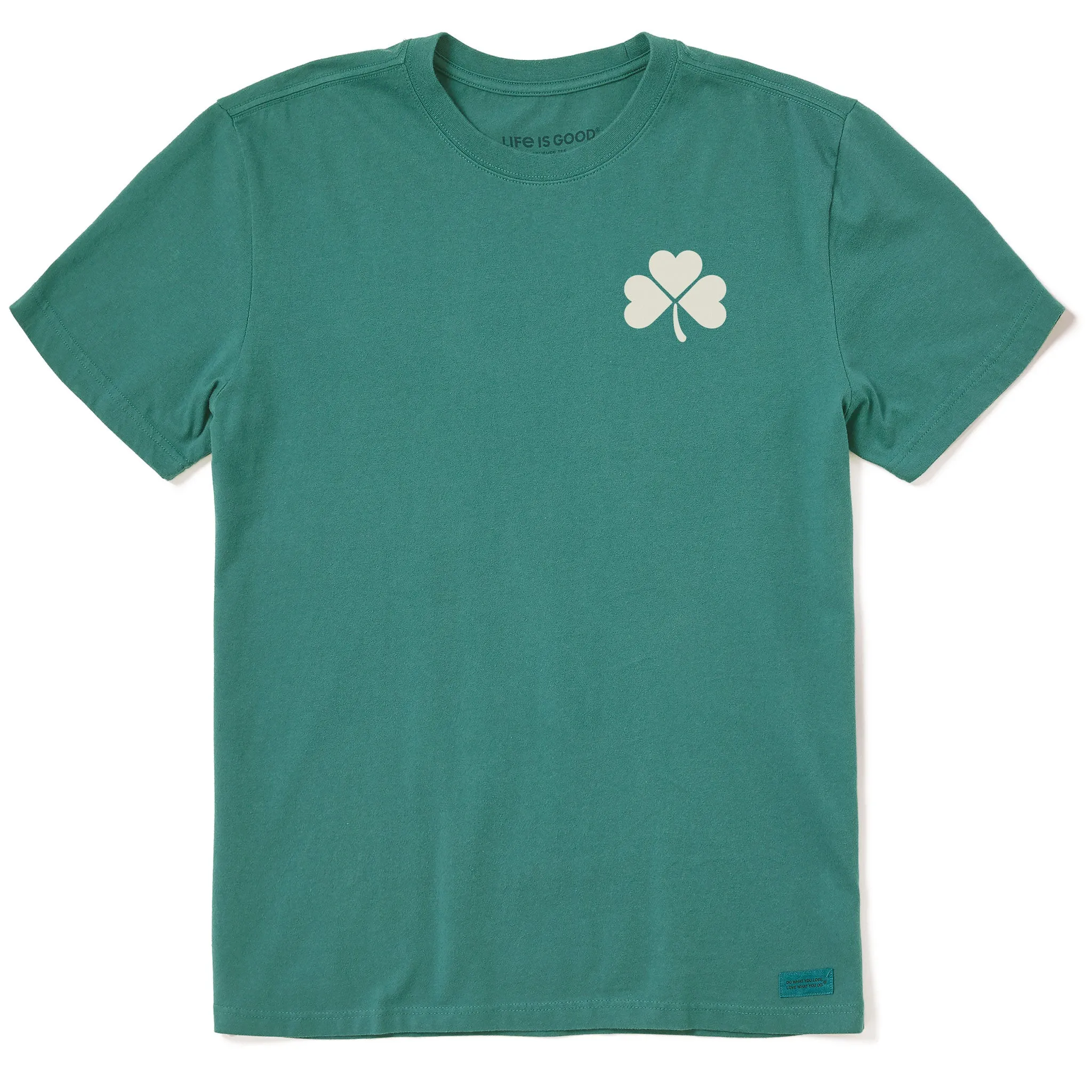 Men's Clean Clover Short Sleeve Crusher Tee Life is Good