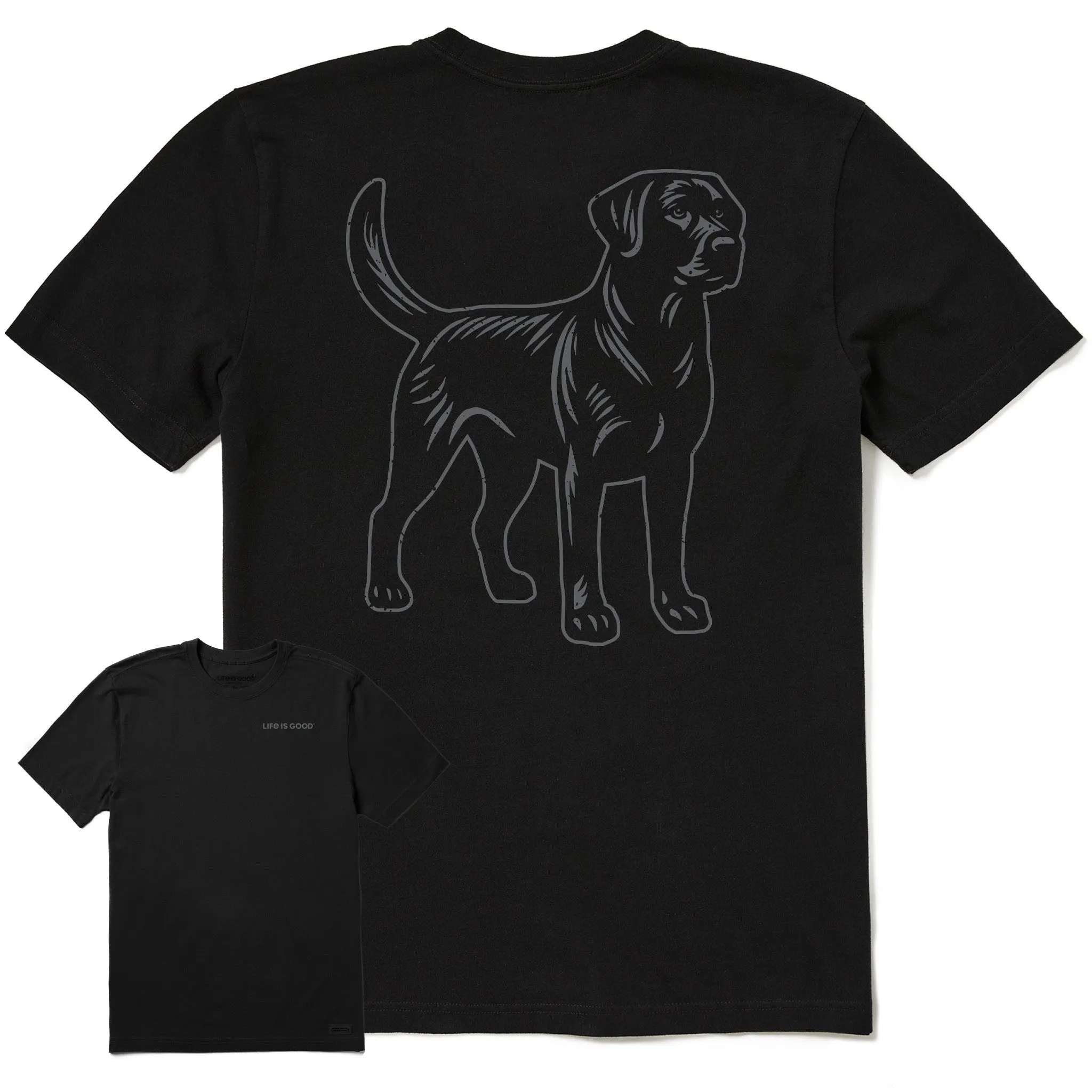 Men's Clean Labrador Short Sleeve Tee Life is Good