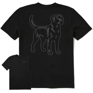 Men's Clean Labrador Short Sleeve Tee Life is Good