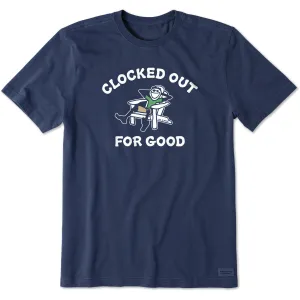 Men's Clocked Out for Good Short Sleeve Crusher Tee Life is Good