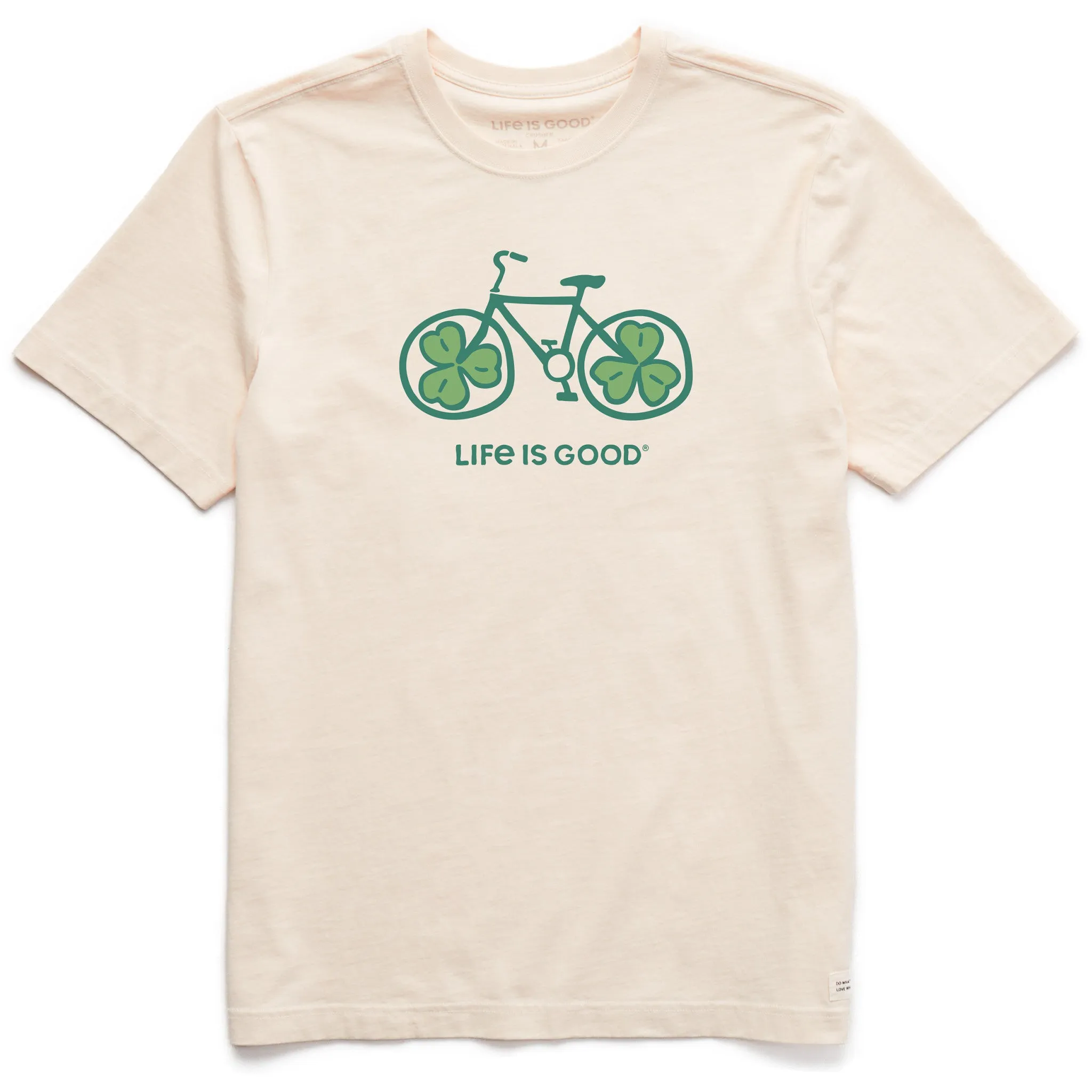 Men's Clover Bike Short Sleeve Crusher Tee Life is Good